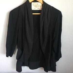 Black Draped Blazer wig pockets, Kimchi Blue, SL